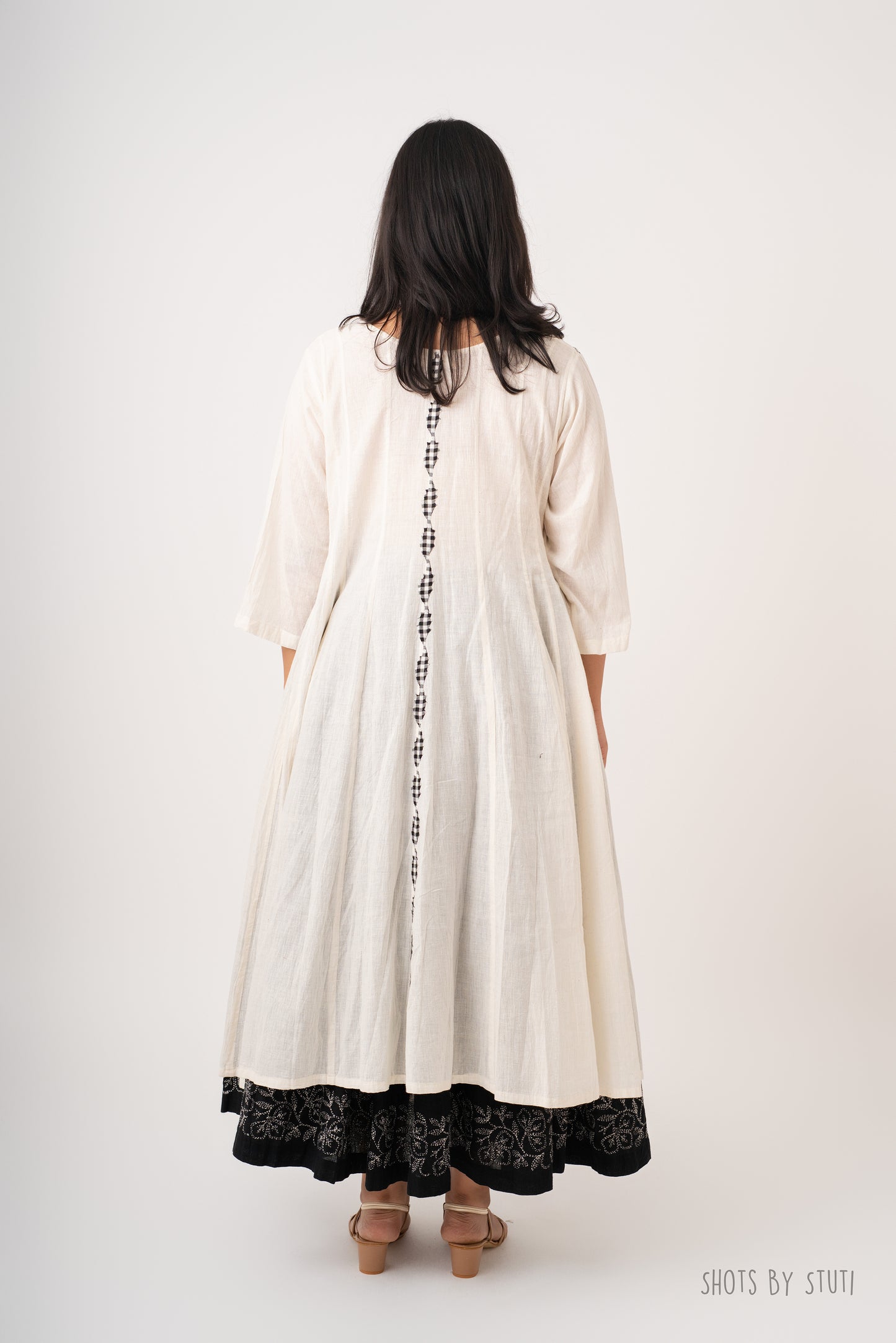 Neem Dress-Black Appliqué
