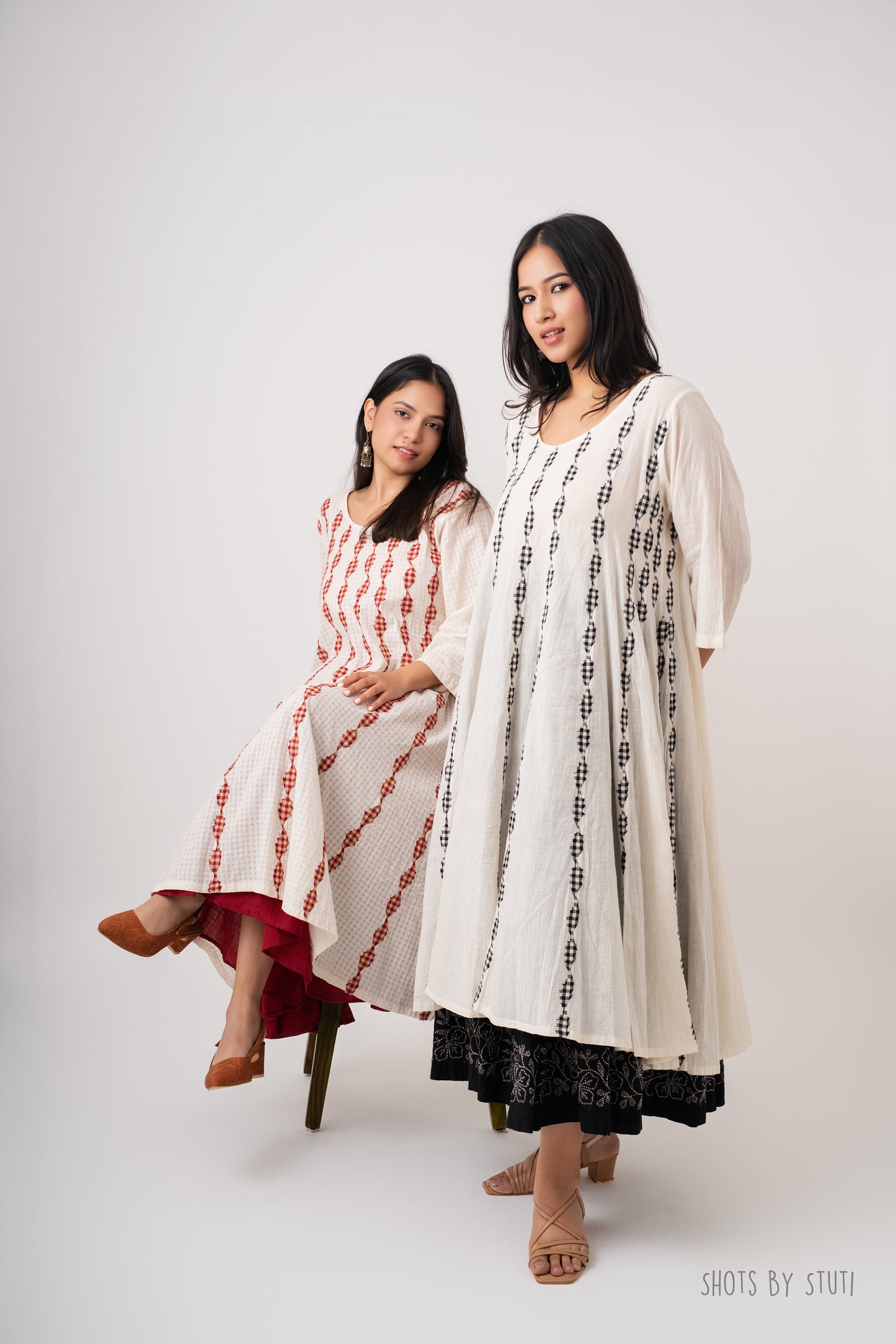 Neem Dress-Black Appliqué